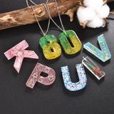 Alphabet Letter Resin Molds Set for Necklace Making