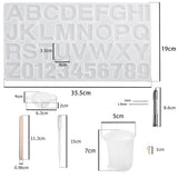 Alphabet Letter Resin Molds Set for Necklace Making