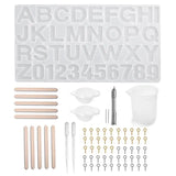 Alphabet Letter Resin Molds Set for Necklace Making