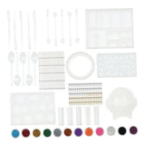 Resin Jewelry Silicone Molds Tools Set DIY Pendant Sphere Shaped Molds