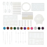 Resin Jewelry Silicone Molds Tools Set DIY Pendant Sphere Shaped Molds