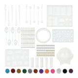 Resin Jewelry Silicone Molds Tools Set DIY Pendant Sphere Shaped Molds