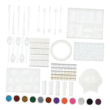 Resin Jewelry Silicone Molds Tools Set DIY Pendant Sphere Shaped Molds