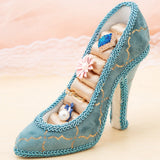 Vintage High Heel Jewelry Stand, Shoe Shape Rings Holder Tray