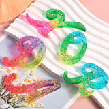 Letter Molds with Hole for Resin Keychains DIY