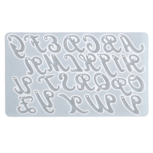 Letter Molds with Hole for Resin Keychains DIY