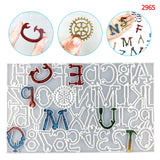Alphanumeric Butterfly Skeleton Round Keychain Silicone Mold DIY Pendant Jewelry