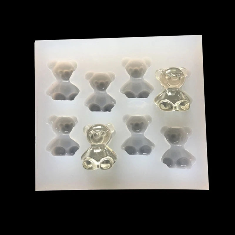 Silicone Resin Keychain Mould with Holes for Jewelry Making