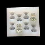 Silicone Resin Keychain Mould with Holes for Jewelry Making