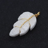 Resin Leaf Winding Charm Pendant 20x50mm DIY Necklace Earrings Jewelry