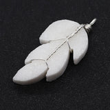 Resin Leaf Winding Charm Pendant 20x50mm DIY Necklace Earrings Jewelry