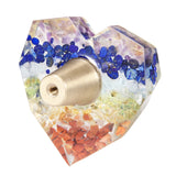 Love Heart Shape Faceted Drawer Cabinet Pulls Knobs Brass Handle