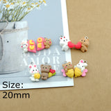 Resin Bear Bee Charms for Jewelry Making DIY Crafts