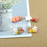 Resin Bear Bee Charms for Jewelry Making DIY Crafts