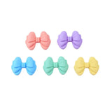 Resin Macaroon Bow Cabochons 10pcs Colorful Charms for Phone Cases