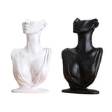 Resin Mannequin Necklace Earring Jewelry Display Stand Organizer Bust