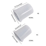 Silicone Resin Measuring Cups for Epoxy, Jewelry Casting Molds, Craft Making