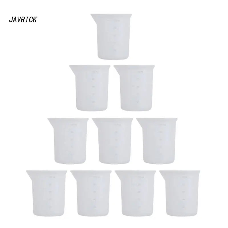 Silicone Resin Measuring Cups for Epoxy and Jewelry Casting