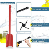 Reusable Resin Mixer Paddles - 4 Pack Epoxy Mixer Paddles for Drill