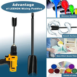 Resin Mixer Epoxy Mixer Paddles-Multipurpose Bidirectional Paint Stirrer