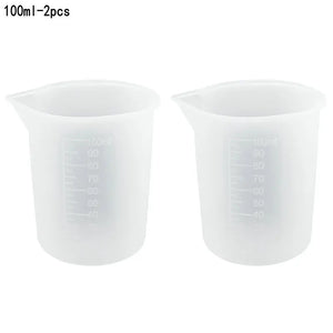 Resin Mixing Tools Set: Cups, Silicone Mat, Stirring Rods, Pla