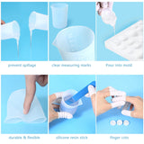 Resin Mixing Tools Set: Cups, Silicone Mat, Stirring Rods, Pla