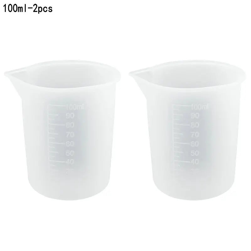 Resin Mixing Tools Set: Cups, Silicone Mat, Stirring Rods, Pla