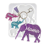 Animal Keychain Resin Mold DIY Crafts Pendant Silicone Mould Glossy