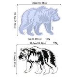 Bear Shaped Silicone Resin Mold for Wall Decor