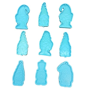 Santa Clover Mold Key Ring Pendant Mould DIY Jewelry Making