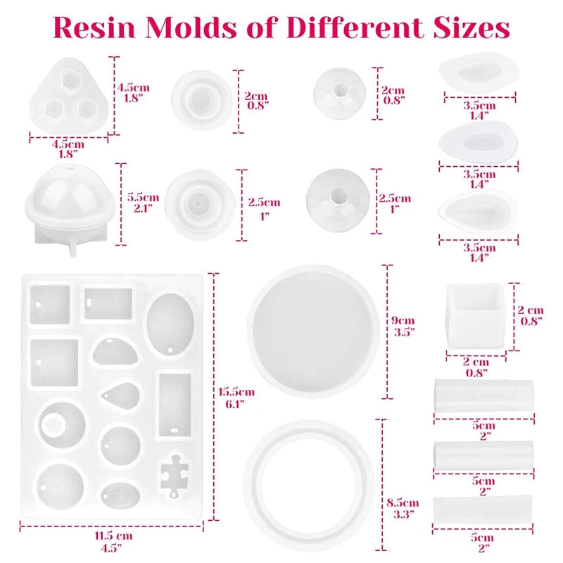 Resin Casting Molds Kit for Jewelry Making