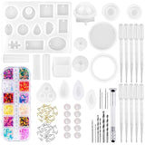 Resin Molds Kit 149pcs Jewelry Crafting Silicone Casting Molds Tools