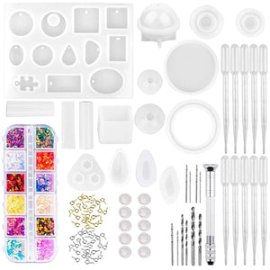 149 Pcs Resin Casting Molds and Tools Kit for Jewelry Making