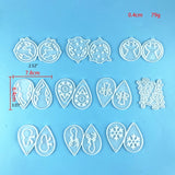 Silicone Resin Jewelry Molds for Earrings Pendants Bracelets