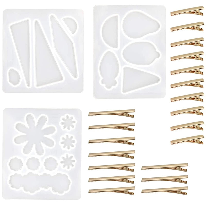 Hair Pin Resin Molds DIY Casting Kit