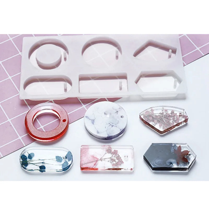 Silicone Resin Pendant Molds DIY Jewelry Clay Tools