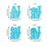 Love Word Resin Mold Diamond Crown Pendant Jewelry Crafting Tool