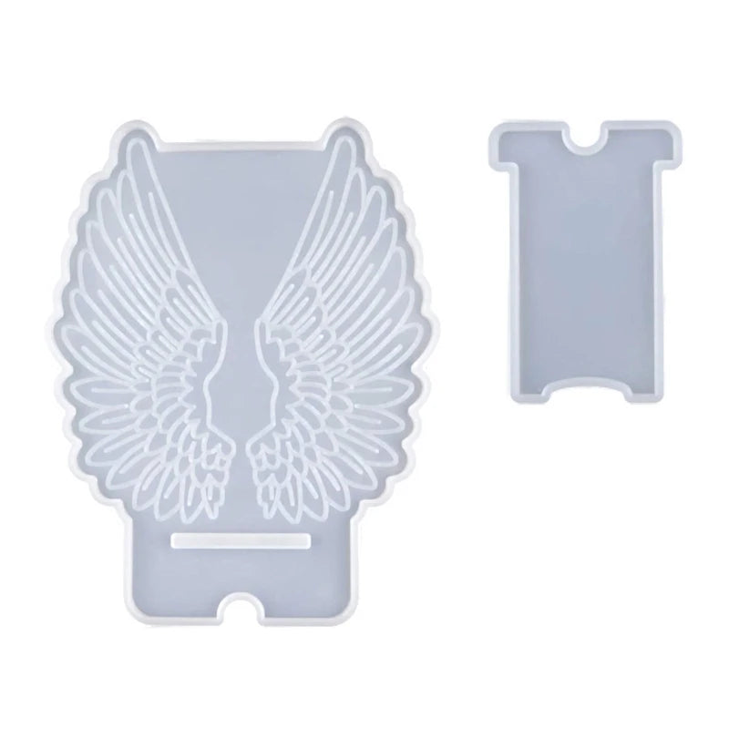 Large Wings Resin Phone Stand Mold