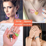 Earring Making Kit with Epoxy Molds and Hooks