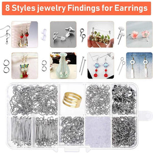 Earring Making Kit with Epoxy Molds and Hooks