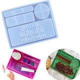 Large Silicone Tray Mold for DIY Jewelry Cosmetics Organizer