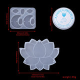 Moon Pendant Epoxy Mould Kit Silicone Resin Casting Wind-Bell Mold