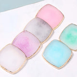 Resin Nail Palette Display Board Square Nail Palette Ring Earrings Tray