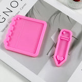 Pencil Shape Resin Notebook Mold Silicone Keychain Mould