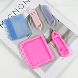 Pencil Shape Resin Notebook Mold Silicone Keychain Mould