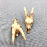 Goat Head Resin Pendant Charms for Necklace Making 60*22 mm