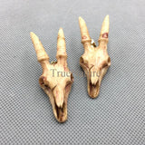 Goat Head Resin Pendant Charms for Necklace Making 60*22 mm