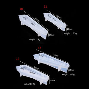 Silicone Quartz Crystal Epoxy Resin Pendant Molds for Jewelry Making
