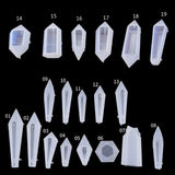 Silicone Quartz Crystal Epoxy Resin Pendant Molds for Jewelry Making