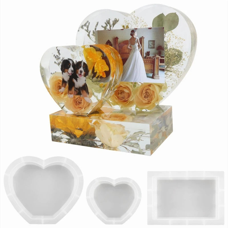 Resin Photo Frame Molds Shape Silicone Picture Mold for DIY Epoxy Crafts